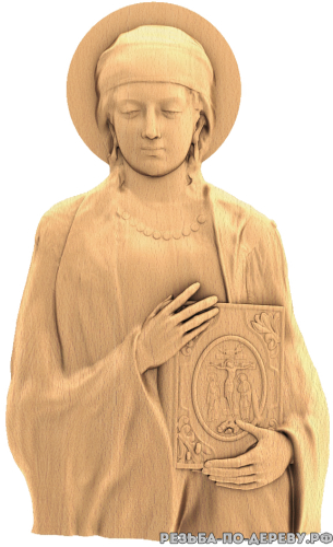 Резная икона Святая Анастасия #2 из дерева
